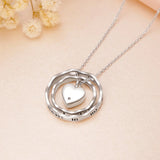 925 Sterling Silver Keepsake Jewelry Cremation Pendant Urn Necklace For Ashes You Are Always In My Heart I Love You Forever