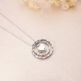 925 Sterling Silver Keepsake Jewelry Cremation Pendant Urn Necklace For Ashes You Are Always In My Heart I Love You Forever