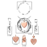 925 Sterling Silver Keepsake Jewelry Cremation Pendant Urn Necklace For Ashes You Are Always In My Heart I Love You Forever