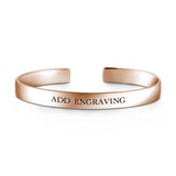 14K Gold Personalized Engravable Bangle-Medium