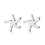 925 Sterling Silver Lovely StarFish Stud Earring