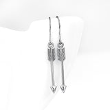 925 Sterling Silver Drop Earring Bow Arrow Shaped Earring for Women Daughter Girlfriend