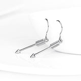 925 Sterling Silver Drop Earring Bow Arrow Shaped Earring for Women Daughter Girlfriend