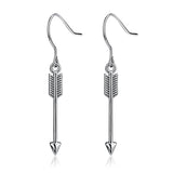 925 Sterling Silver Drop Earring Bow Arrow Shaped Earring for Women Daughter Girlfriend