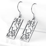 925 Sterling Silver Birds Branch Countryside View Good Luck Drop Earrings for Women Daughter Girlfriend