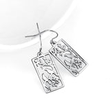 925 Sterling Silver Birds Branch Countryside View Good Luck Drop Earrings for Women Daughter Girlfriend