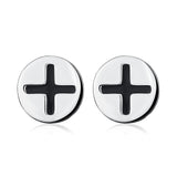 925 Sterling Silver Personality Button Studs