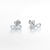 925 Sterling Silver Elegant Infinity Studs