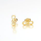 925 Sterling Silver Elegant Infinity Studs