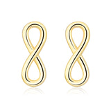 925 Sterling Silver Elegant Infinity Studs