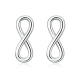 925 Sterling Silver Elegant Infinity Studs