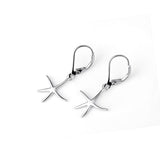 925 Sterling Silver Lucky Starfish Drop Earrings