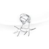 925 Sterling Silver Lucky Starfish Drop Earrings