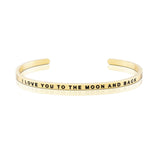 Love Series Customized Engraved Personalized Bangle Bracelet