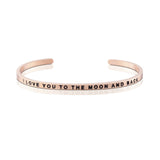 Love Series Customized Engraved Personalized Bangle Bracelet