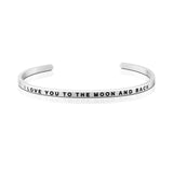 Love Series Customized Engraved Personalized Bangle Bracelet