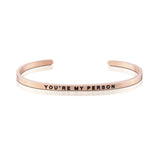 Love Series Customized Engraved Personalized Bangle Bracelet