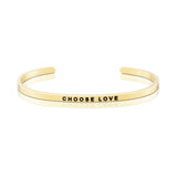 Love Series Customized Engraved Personalized Bangle Bracelet