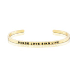 Love Series Customized Engraved Personalized Bangle Bracelet