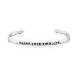 Love Series Customized Engraved Personalized Bangle Bracelet