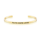 Love Series Customized Engraved Personalized Bangle Bracelet