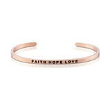 Love Series Customized Engraved Personalized Bangle Bracelet