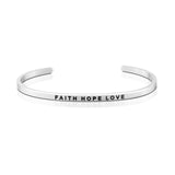 Love Series Customized Engraved Personalized Bangle Bracelet