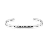 Love Series Customized Engraved Personalized Bangle Bracelet