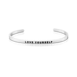 Love Series Customized Engraved Personalized Bangle Bracelet