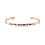 Love Series Customized Engraved Personalized Bangle Bracelet