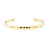 Happiness Series Customized Engraved Personalized Bangle Bracelet