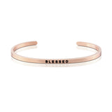 Happiness Series Customized Engraved Personalized Bangle Bracelet