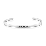 Happiness Series Customized Engraved Personalized Bangle Bracelet