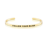 Happiness Series Customized Engraved Personalized Bangle Bracelet