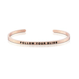 Happiness Series Customized Engraved Personalized Bangle Bracelet