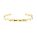 Happiness Series Customized Engraved Personalized Bangle Bracelet