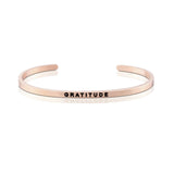 Happiness Series Customized Engraved Personalized Bangle Bracelet