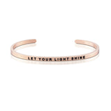 Happiness Series Customized Engraved Personalized Bangle Bracelet