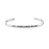 Happiness Series Customized Engraved Personalized Bangle Bracelet