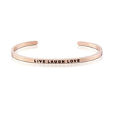 Happiness Series Customized Engraved Personalized Bangle Bracelet