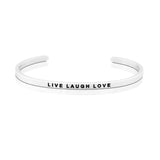 Happiness Series Customized Engraved Personalized Bangle Bracelet