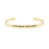 Happiness Series Customized Engraved Personalized Bangle Bracelet