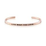 Happiness Series Customized Engraved Personalized Bangle Bracelet