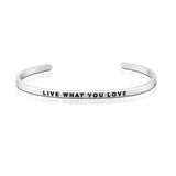 Happiness Series Customized Engraved Personalized Bangle Bracelet