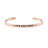 Happiness Series Customized Engraved Personalized Bangle Bracelet