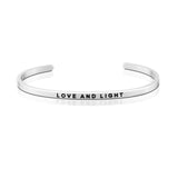 Happiness Series Customized Engraved Personalized Bangle Bracelet