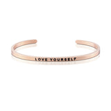 Happiness Series Customized Engraved Personalized Bangle Bracelet