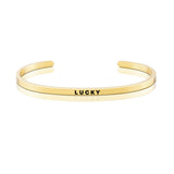 Happiness Series Customized Engraved Personalized Bangle Bracelet