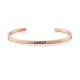 Happiness Series Customized Engraved Personalized Bangle Bracelet