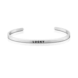 Happiness Series Customized Engraved Personalized Bangle Bracelet